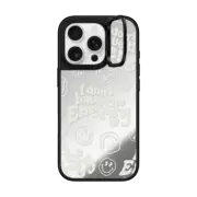 iPhone 16 Pro Mirror Ring Stand Case MagSafe Compatible I Don't Have The Energy (Transparent)
