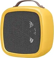 Portable Fan Heaters Touch Control Electric Mini Heaters Fan Winter Warmer Overheat Protection Home Supplies (Color : Yellow)