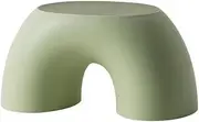 Plastic Stool, 5 Colors Lightweight Shoe Changing Stool for Living Room Bedroom Balcony Outdoor Coffee Table Low Stool(Green)