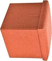 Ciieeo Cotton Linen Storage Stool Foldable Household Bench Multi-Function Storage Box Stylish Footrest