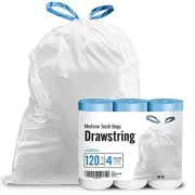 4 Gallon Trash Bag - Drawstring Small Trash Bags for 1 Count (Pack of 120)