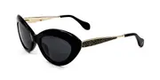 Blumarine SBM752S 0700 Women’s Sunglasses Black Size 53