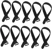 Homoyoyo 10pcs Yoga Mat Straps with Hook and Loop Fasteners Versatile Storage for and Organization of Yoga Mats and Other Items