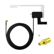DAB Digital Car Radio Aerial Antenna Glass Mount for Pioneer +Fakra SMB Adapter