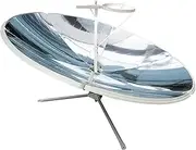 Portable Parabolic Concentrating Solar Cooker Sun Oven,59in Diameter Foldable Solar Cooker, 1800W Sun Concentration Oven Magnesia, For Outdoor Camping