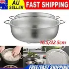 Large Stainless Steel Fine Mesh Sieve Food Rice Vegetable Fruit Kitchen Strainer