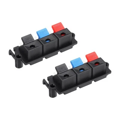 3 Way Spring Terminal Clip Push Release Connector Plate Strip Block WP3-19 2Pcs