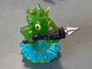SKYLANDERS SPYRO'S ADVENTURE GREEN GILL GRUNT ULTRA RARE RETIRED 2011!
