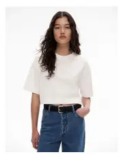 [Witchery] Cotton Crop T-shirt in Fresh White