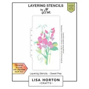 Lisa Horton Layering Stencils - Sweet Pea