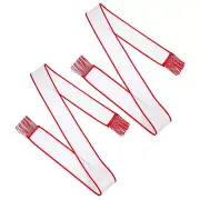 2 Pcs Blank Sash with Tassels Plain Birthday Sash Party for Women Red