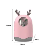 Small USB Air Humidifier with Silent Operation and Night Light Feature