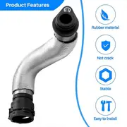 11537572159 Radiator Coolant Hose Water Pipe for BMW X1 Z4 E88 E87 E82 black