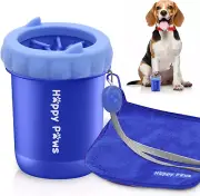 Limpiador Patas para Perros Taza Lavable Portatil para Perros Pequenos conToalla