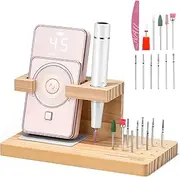 BAOSHISHAN Professional Nail Drill Machine, 45000RPM Rechargeable Cordless Nail Efile with Holder &11 Drill Bits for Acrylic Nails Remove Nail Gel Polish Manicure for Salon Home