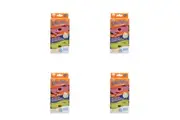 4x 2pc White Magic Scrubtastic Scrub & Wipe Sponge Surface/Dish Dirt Cleaner