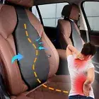 PU Leather Lumbar Back Pillow Support Cushion Home Office Car Seat Chair Rest AU