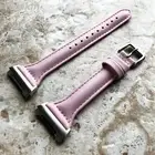 Pink Color Slim Elegant Soft Leather Band Strap for Fitbit Ionic Smart Watch