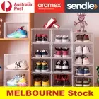 10X Premium Sneaker Display Shoe Box Storage Clear Acrylic Boxes Side Stackable