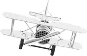Abaodam Vintage Iron Aircraft Model Unique Retro Airplane Decor for Home and Party Metal Collectible Desktop Plane Stunning Industrial Accent Aviation Enthusiasts