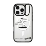 iPhone 16 Pro Impact Ring Stand Case MagSafe Compatible Skater Dog by Matthew Langille