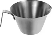 GARVALON Portable Espresso Measuring Cup Stainless Steel Shot Cup Double Spout for Coffee and Milk Steamer