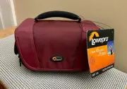 NEW Lowepro Edit 130 Maroon Red Camera Digital Video Camcorder Bag