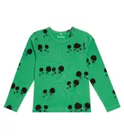 [Mini Rodini] Mini Rodini Ritzratz cotton jersey T-shirt M 24/36 green