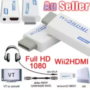 1080p Wii HDMI Adapter Video to 3.5mm HDMI Audio Converter Output HD