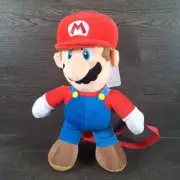 Bioworld Nintendo Super Mario Plush Backpack Mario 15" New