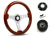 SAAS Steering Wheel SW506CW & boss for Toyota Corolla CSX Seca AE Series 1985-19 (for: Toyota)