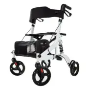 Deluxe Rollator Walker OEM ELENKER Medical Aid Upright Stand Up Rolling Mobility
