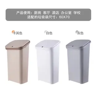 台灣出貨 20L歐式大容量 歐式 按壓式 垃圾桶 創意 家用客廳 有蓋 耐用 按壓垃圾桶 廚房 A442