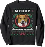 keoStore Jack Russell Terrier Dog Merry Woofmas Christmas Sweatshirt ds320 Sweater