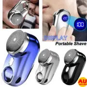 LCD Rechargeable Mini-Shave, Pocket Size Portable Electric Shaver Razor For Men