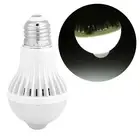 E27 7W Intelligent Detection PIR Infrared Motion Sensor Light LED Lamp AC