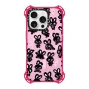 iPhone 16 Pro Bounce Case MagSafe Compatible Black Bunnies