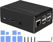 Geekworm Raspberry Pi 3 B+ Case, Aluminum Alloy Heavy Duty with Passive Cooling