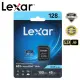 【Lexar 雷克沙】[全新版] 128GB 高速效能 633x microSDXC UHS-I A1 V30 記憶卡(附SD轉卡 10年有限保固)