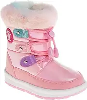 [Rugged Bear] Boys Girls Snow Boots - Warm Comfort Winter Calf Boots (Toddler - Little Kid - Big Kid)