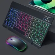 Wireless Bluetooth Backlit Keyboard&Cordless Mouse For ipad Android Tablet PC