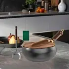 Wok Pan Cooking Pan Nonstick Flat Bottom Traditional Easy to Clean Cookware