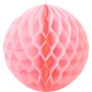 Light Pink Honeycomb Ball 35cm