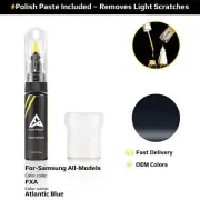 Touch Up Paint For Samsung All Models FXA Atlantic Blue With Polish Paste