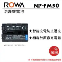 在飛比找Yahoo!奇摩拍賣優惠-【老闆的家當】ROWA 樂華 SONY NP-FM50/QM