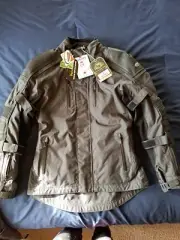 NWT ROLAND SANDS MOTORCYCLE JKT W/LINER TXT SENTINEL ANTHRA BLK SM BODY PROTCTN