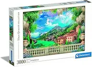 [Clementoni] 33553 - Collection Lush Terrace On Lake - Jigsaw Puzzle 3000 Pieces, Jigsaw Puzzle for Adults, Made in Italy, Horizontal