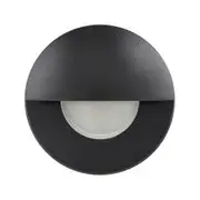 Havit Lighting Ollo 12V 5W LED Tri Colour 316 Stainless Steel Outdoor Step Light With Eyelid - Black