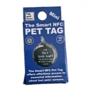 NFC Smart Pet Tag – Tap to Share ID Small Pet Key Ring for Lost Pets