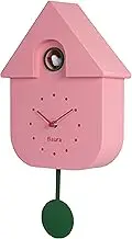 Fisura - Cuckoo Clock. Wall Clock. Original Wall Clock for Gift. 3 AA Batteries not Included. 21,5 x 8 x 41,5. Material: ABS Plastic. (Pink)